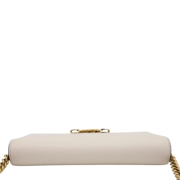 Gucci Interlocking G Leather Chain Wallet Beige 746056 - Picture 4 of 13